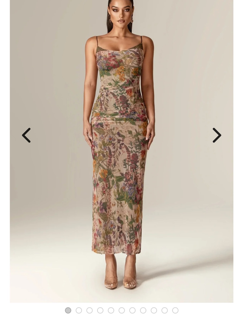 Aliava Evita Garden Muse Corset Maxi Dress